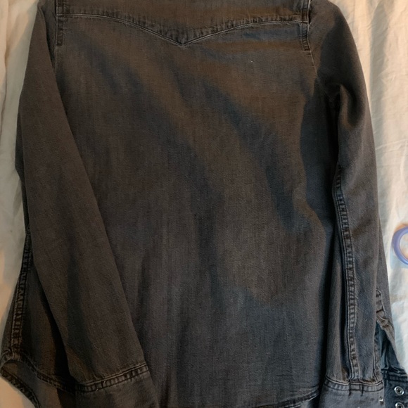 LEVIS Black Denim Button Shirt - Picture 2 of 3